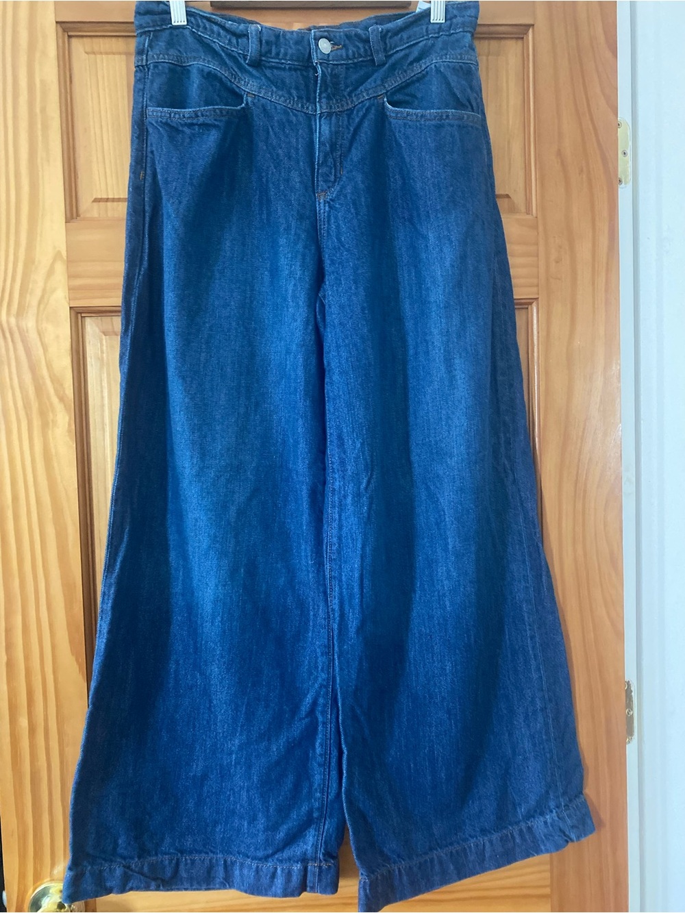Banana Republic Factory Wide Leg Crop Jeans Women's 30/10 High Rise Lyocell